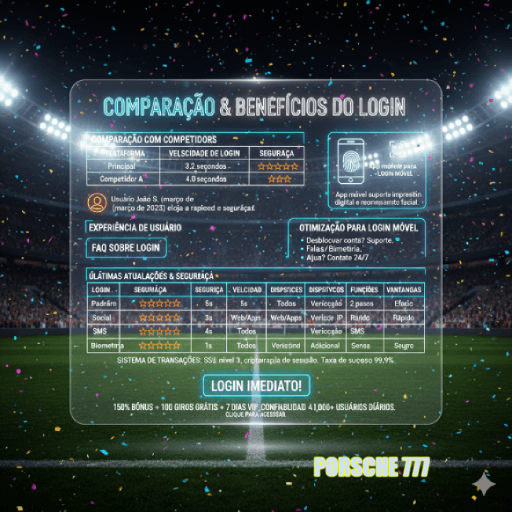 Figura 2 do login da PORSCHE 777